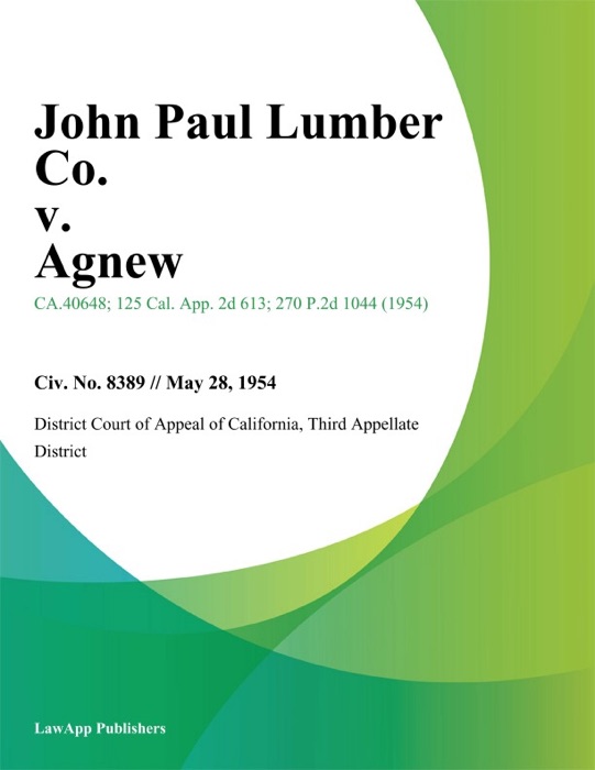 John Paul Lumber Co. v. Agnew