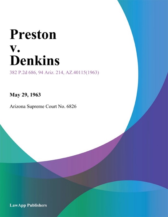 Preston V. Denkins