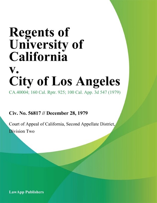 Regents of University of California v. City of Los Angeles