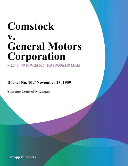 Comstock v. General Motors Corporation.