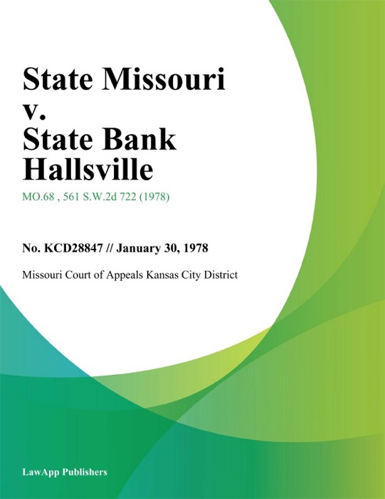 State Missouri v. State Bank Hallsville