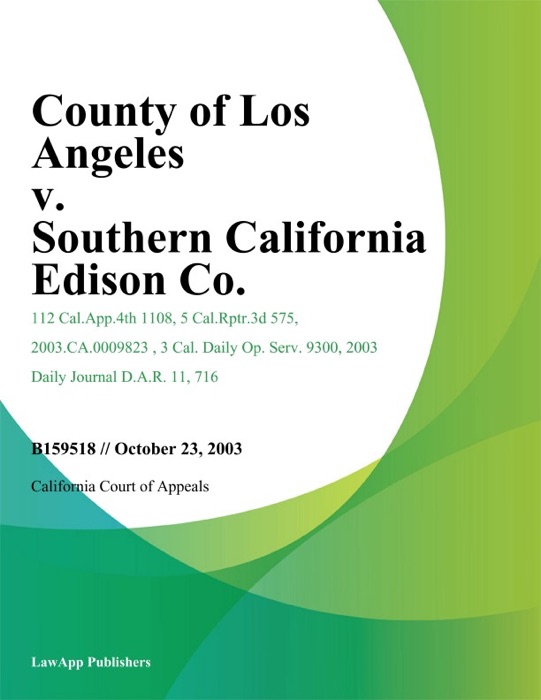County Of Los Angeles V. Southern California Edison Co.