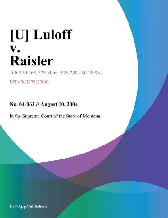 Luloff v. Raisler