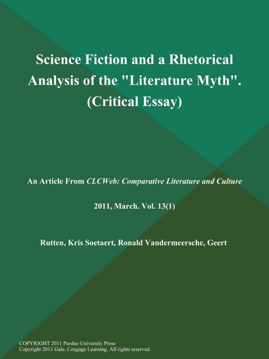 Science Fiction and a Rhetorical Analysis of the 