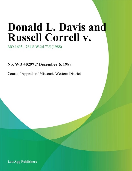 Donald L. Davis and Russell Correll v.
