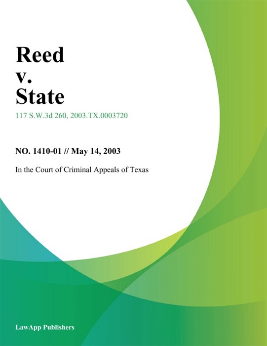 Reed V. State