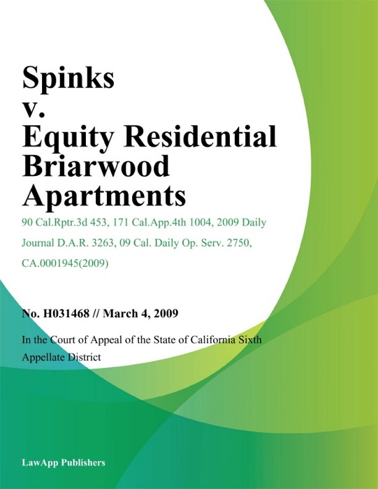 Spinks v. Equity Residential Briarwood Apartments