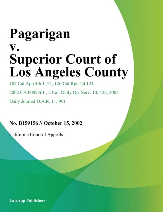 Pagarigan V. Superior Court Of Los Angeles County