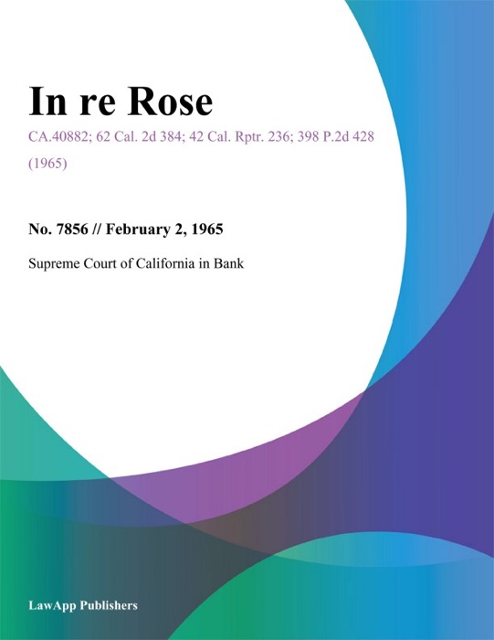 In Re Rose