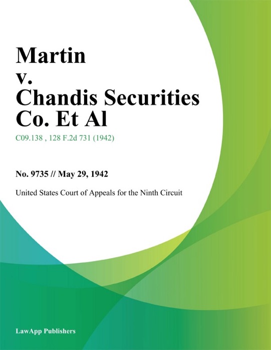 Martin v. Chandis Securities Co. Et Al.