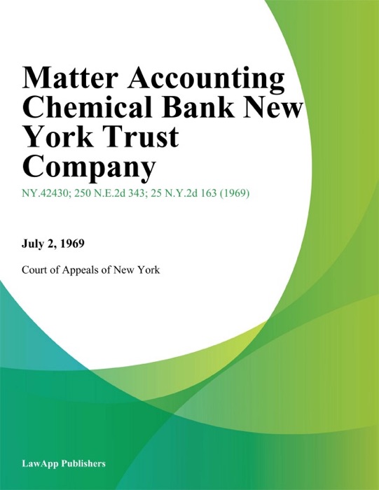 Matter Accounting Chemical Bank New York Trust Company