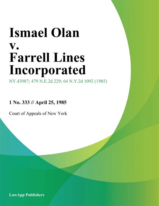 Ismael Olan v. Farrell Lines Incorporated
