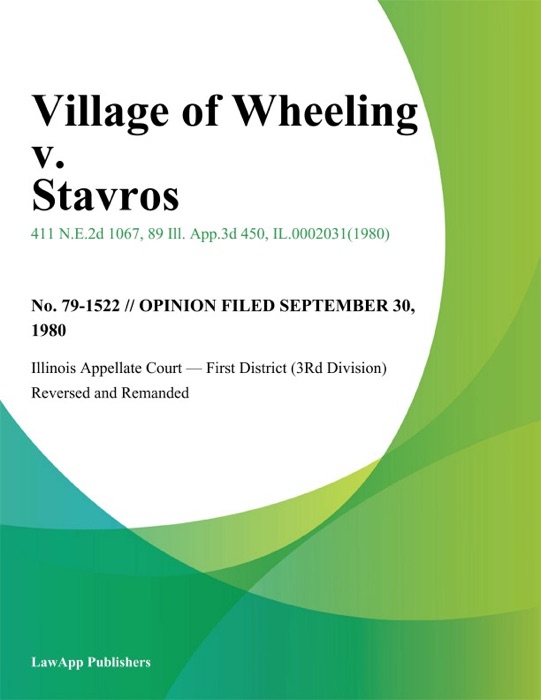 Village of Wheeling v. Stavros