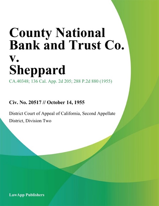 County National Bank And Trust Co. V. Sheppard