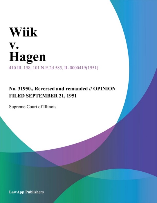 Wiik v. Hagen