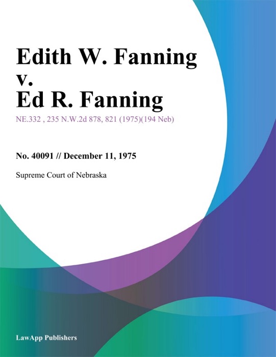 Edith W. Fanning v. Ed R. Fanning