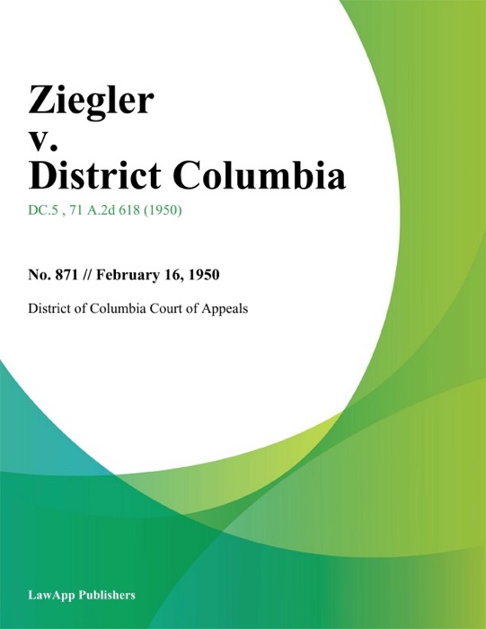 Ziegler v. District Columbia