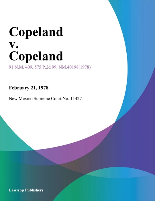 Copeland V. Copeland
