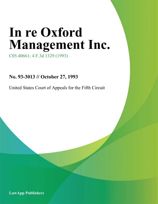 In re Oxford Management Inc.