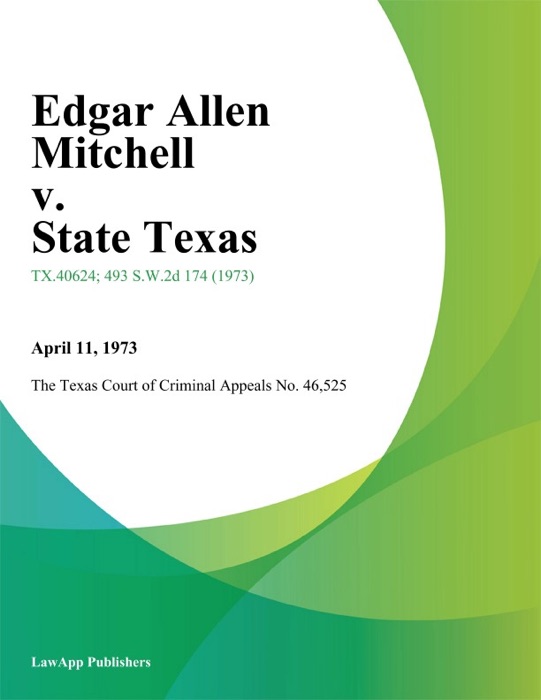 Edgar Allen Mitchell v. State Texas