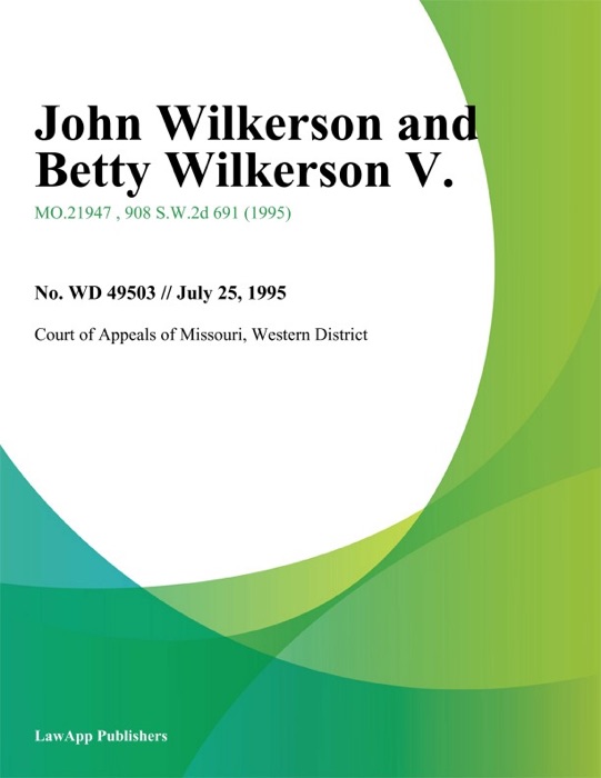 John Wilkerson and Betty Wilkerson V.