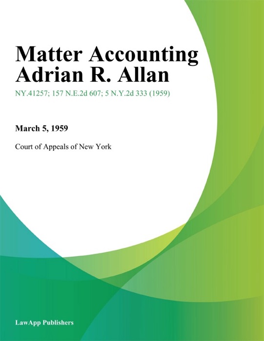 Matter Accounting Adrian R. Allan