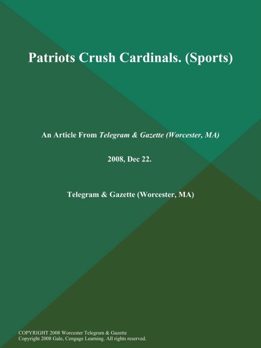 Patriots Crush Cardinals (Sports)