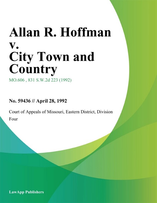 Allan R. Hoffman v. City Town and Country