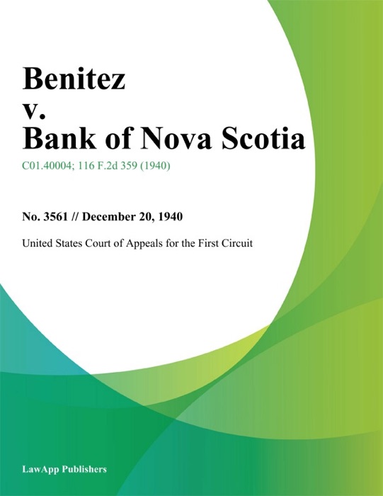 Benitez v. Bank of Nova Scotia