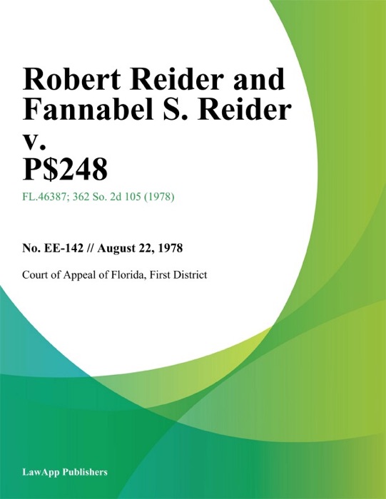 Robert Reider and Fannabel S. Reider v. P-48