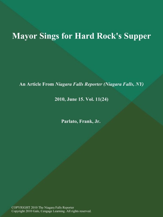 Mayor Sings for Hard Rock's Supper