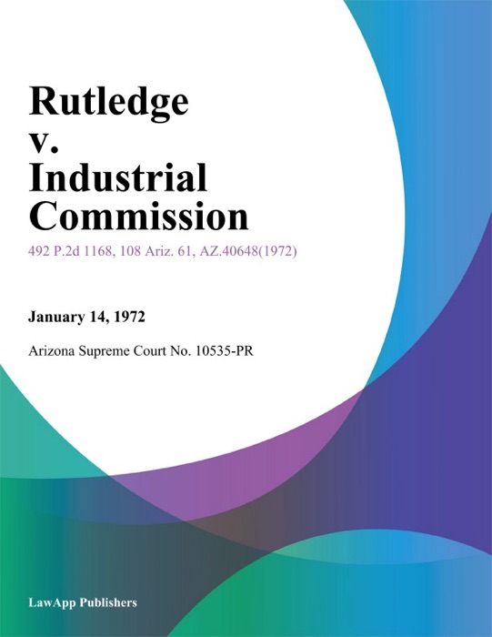 Rutledge V. Industrial Commission