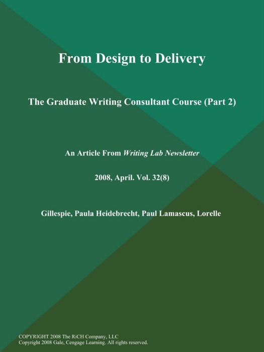 From Design to Delivery: The Graduate Writing Consultant Course (Part 2)