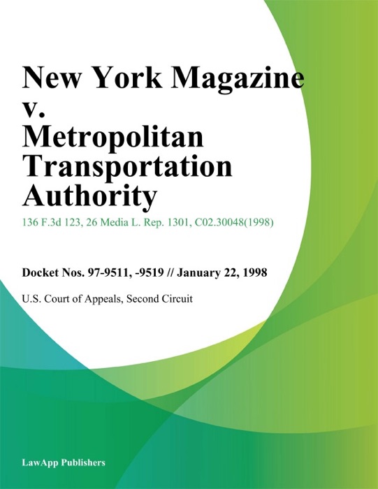 New York Magazine v. Metropolitan Transportation Authority
