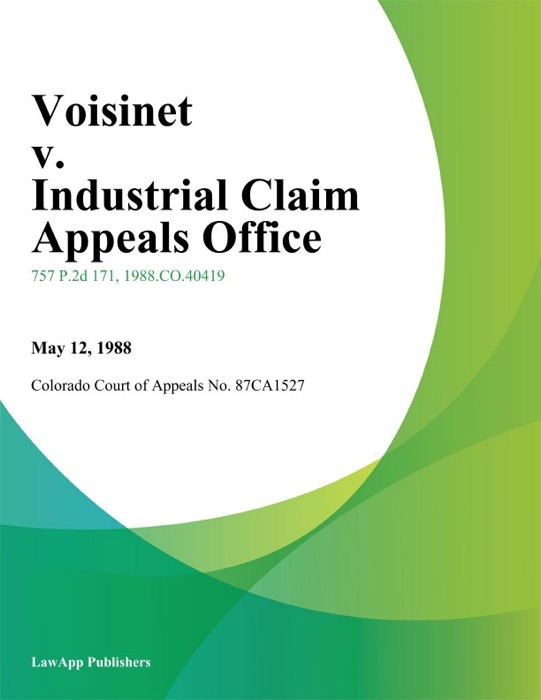 Voisinet v. Industrial Claim Appeals Office
