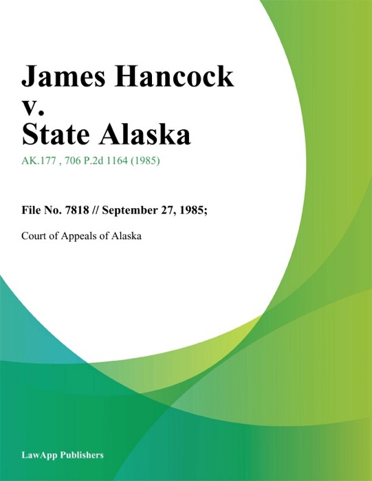 James Hancock v. State Alaska