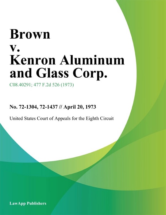 Brown v. Kenron Aluminum and Glass Corp.