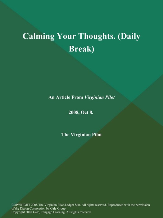 Calming Your Thoughts (Daily Break)
