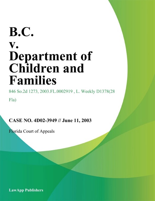 B.C. v. Department of Children And Families