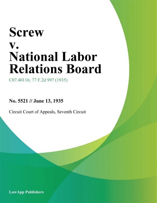 Screw v. National Labor Relations Board