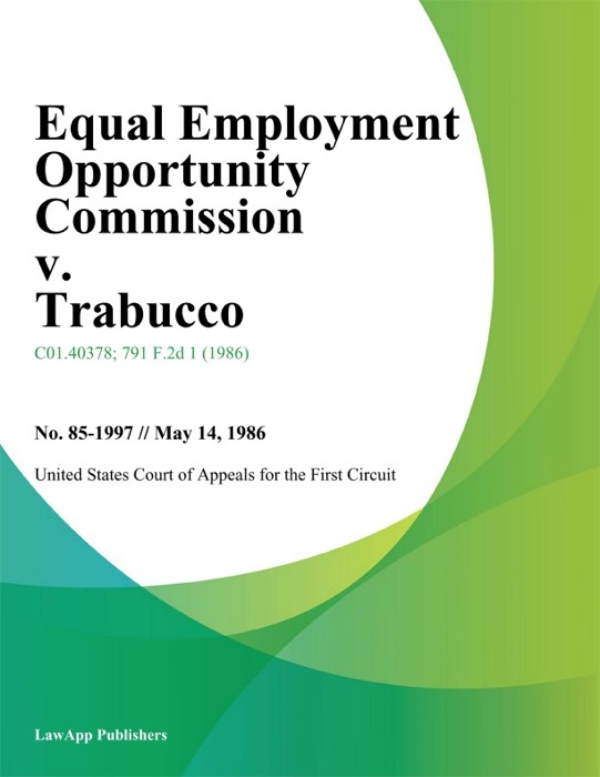 Equal Employment Opportunity Commission v. Trabucco