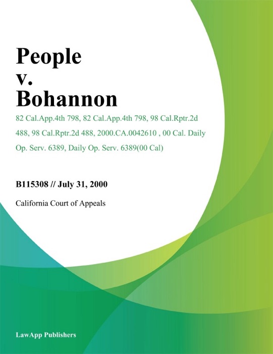 People v. Bohannon