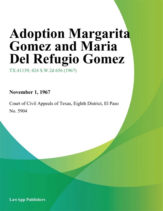 Adoption Margarita Gomez and Maria Del Refugio Gomez