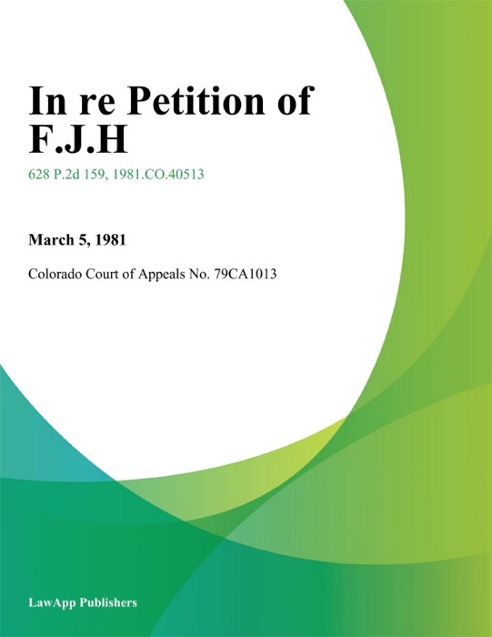 In re Petition of F.J.H