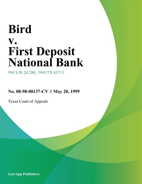 Bird v. First Deposit National Bank