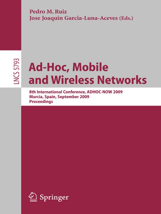 Ad-Hoc, Mobile and Wireless Networks