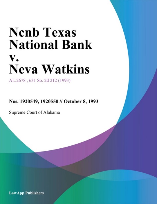 Ncnb Texas National Bank v. Neva Watkins