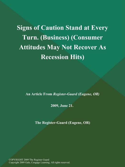 Signs of Caution Stand at Every Turn (Business) (Consumer Attitudes May Not Recover As Recession Hits)