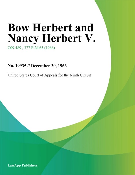 Bow Herbert and Nancy Herbert V.