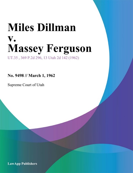 Miles Dillman v. Massey Ferguson